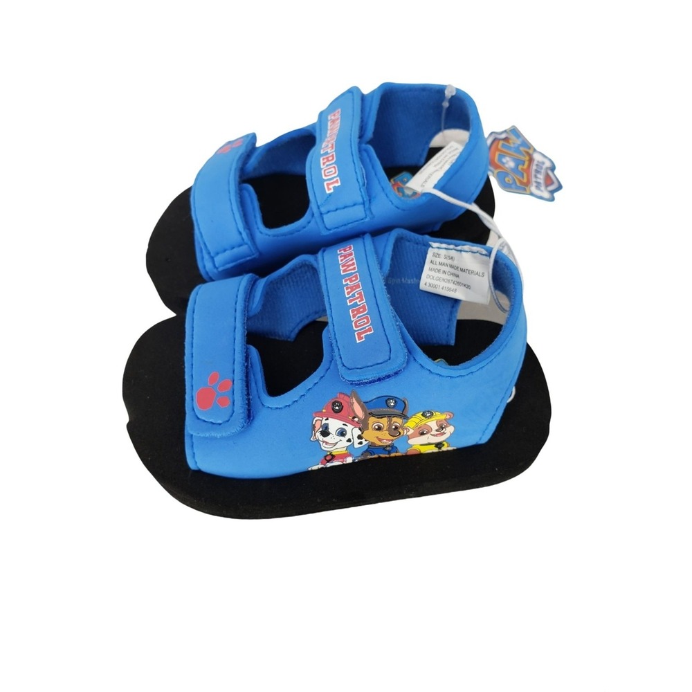 Paw Patrol Sandals size 5/6 blue Self Fastener
